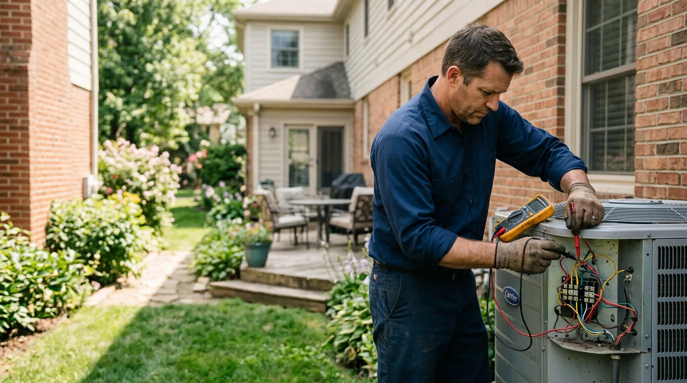 HVAC technician working near Mesa, CO